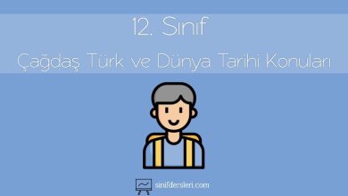 12. Sınıf Çağdaş Türk ve Dünya Tarihi Konuları