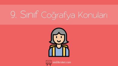 9. Sınıf Coğrafya Konuları