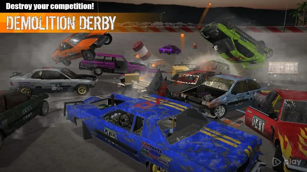 MOD APK: Demolition Derby 3 1.1.161 – Free Shopping + All Cars Unlocked