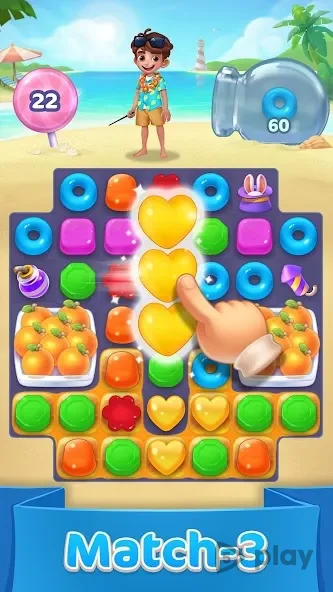 Jellipop Match 3 MODDED v8.51.5.0 – Unlock All Boosters & Extra Lives